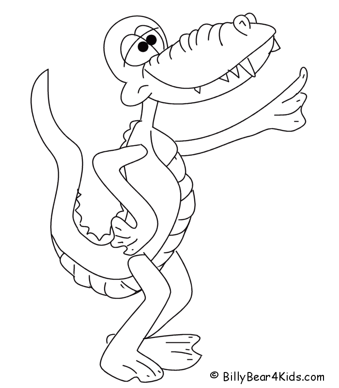 Coloring page: Alligator (Animals) #391 - Free Printable Coloring Pages