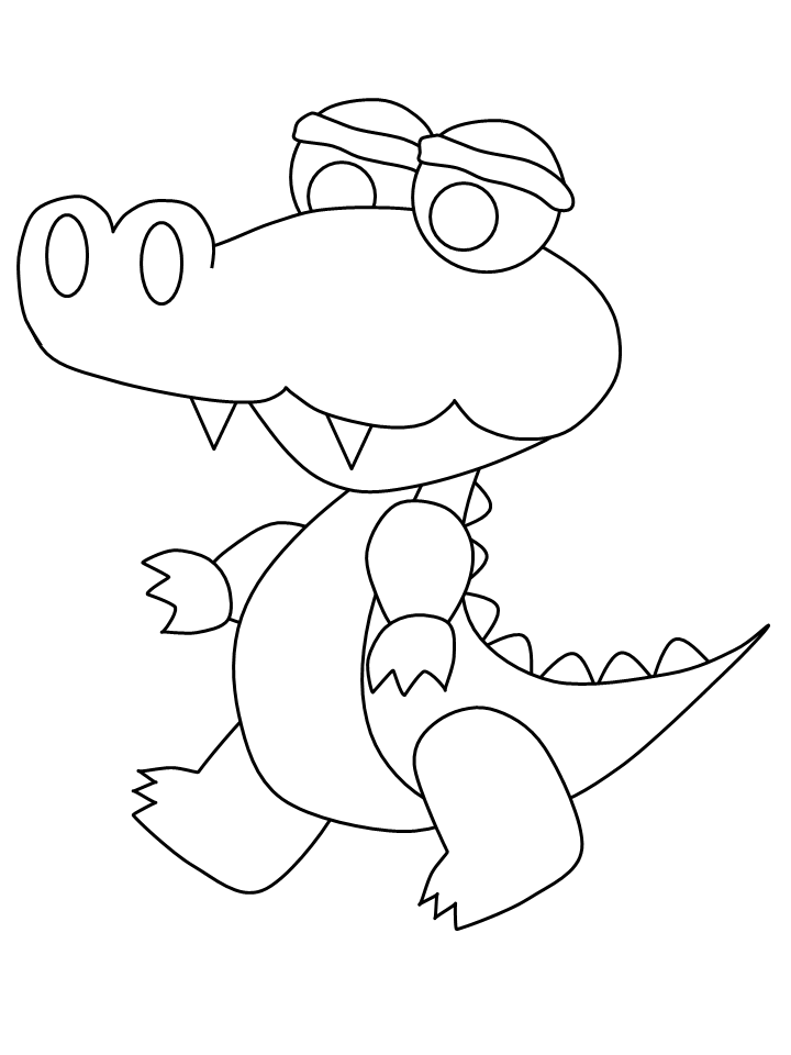 Coloring page: Alligator (Animals) #394 - Free Printable Coloring Pages