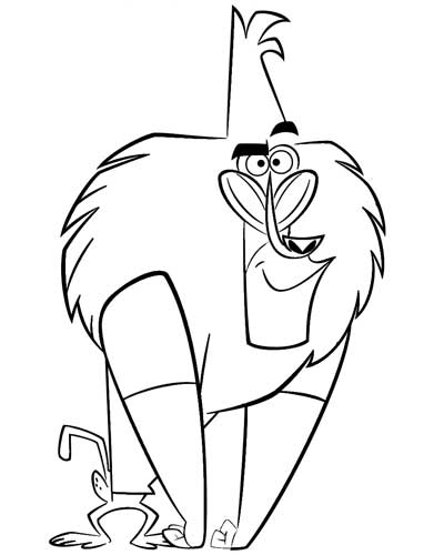 Coloring page: Baboon (Animals) #788 - Free Printable Coloring Pages