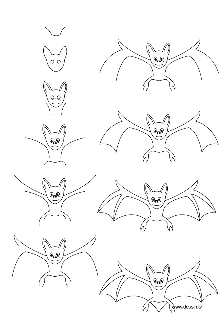 Coloring page: Bat (Animals) #2098 - Free Printable Coloring Pages