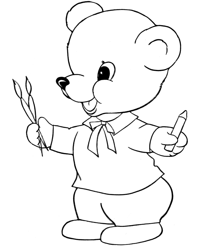 Coloring page: Bear (Animals) #12234 - Free Printable Coloring Pages