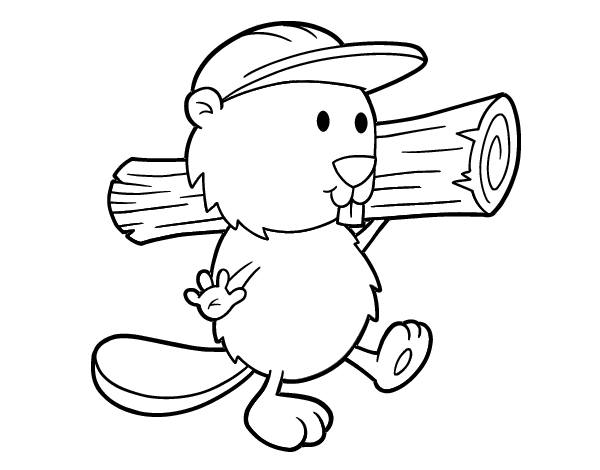 Coloring page: Beaver (Animals) #1614 - Free Printable Coloring Pages