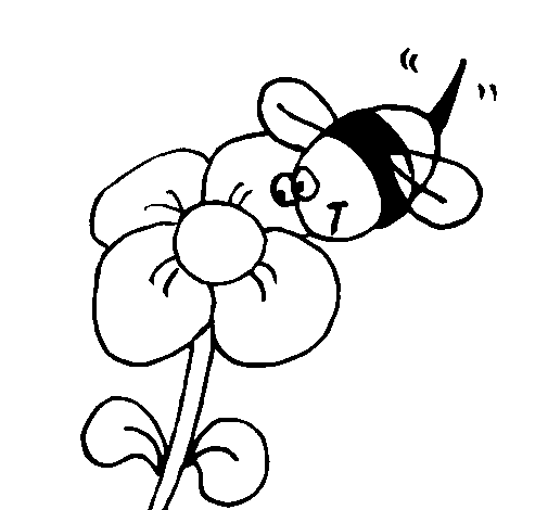 Coloring page: Bee (Animals) #140 - Free Printable Coloring Pages