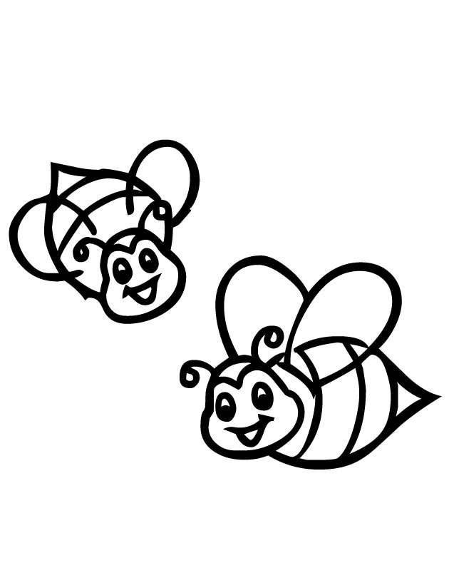 Coloring page: Bee (Animals) #164 - Free Printable Coloring Pages