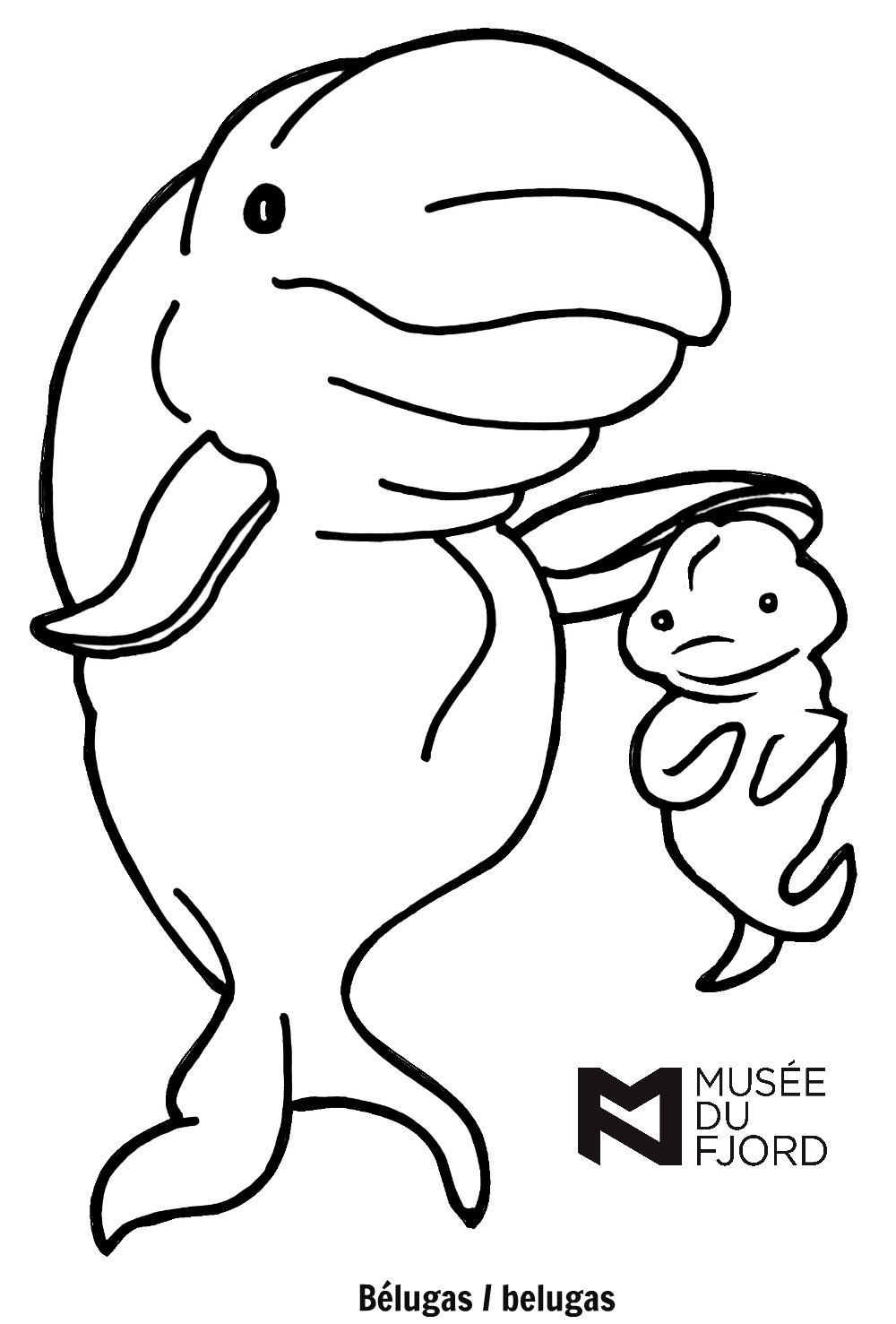 Coloring page: Beluga (Animals) #1065 - Free Printable Coloring Pages