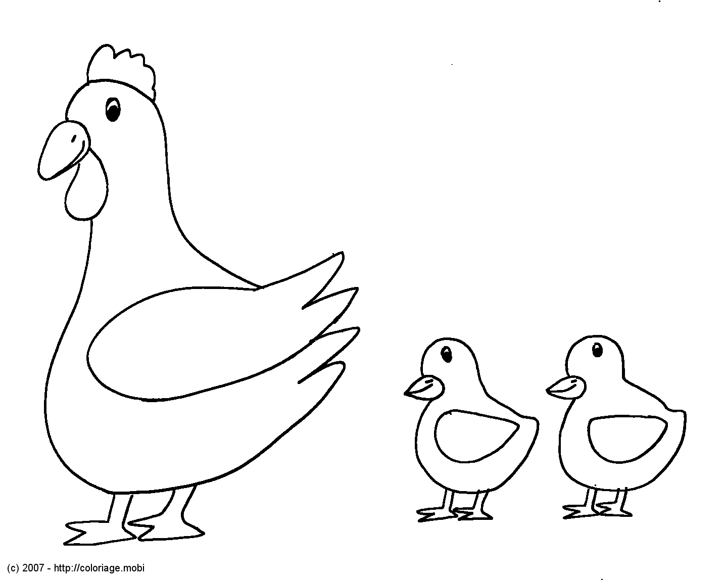 Coloring page: Chicken (Animals) #17238 - Free Printable Coloring Pages