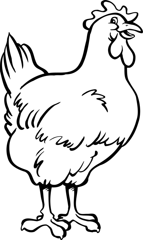 Coloring page: Chicken (Animals) #17262 - Free Printable Coloring Pages