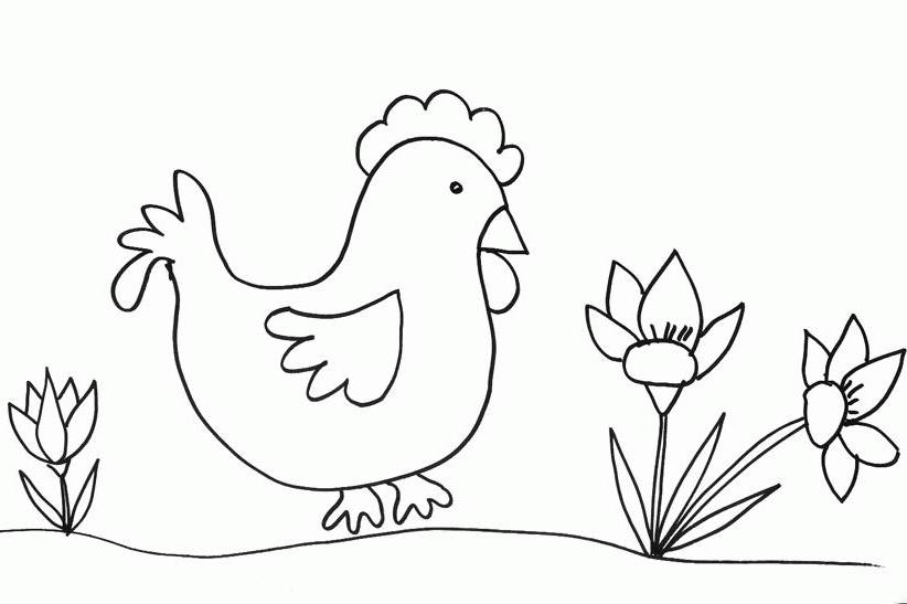 Coloring page: Chicken (Animals) #17306 - Free Printable Coloring Pages
