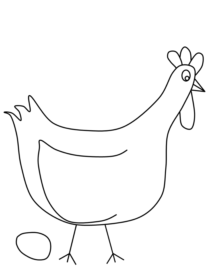 Coloring page: Chicken (Animals) #17359 - Free Printable Coloring Pages