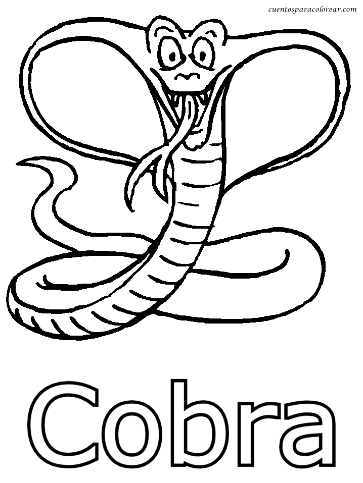 Coloring page: Cobra (Animals) #3289 - Free Printable Coloring Pages