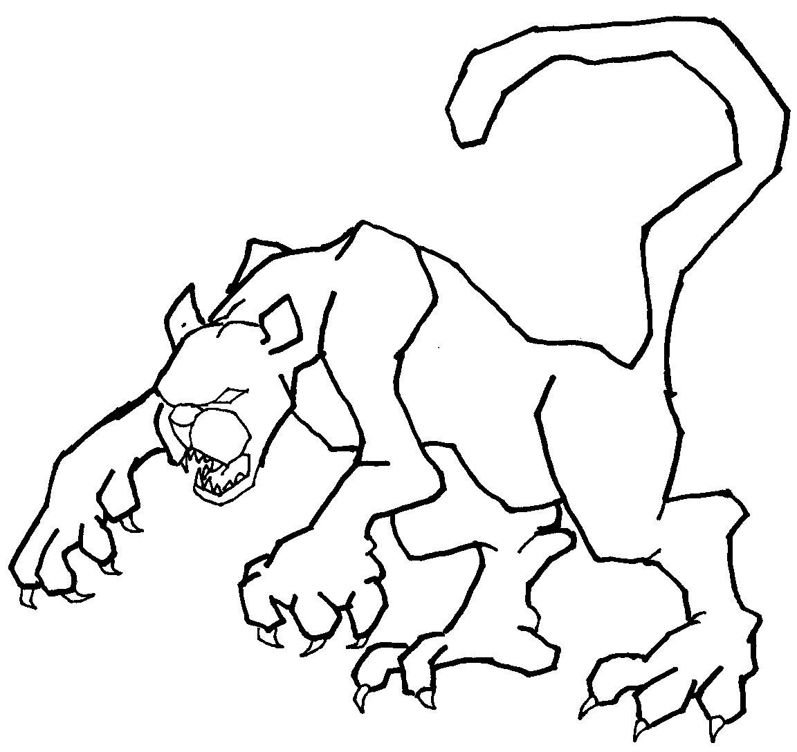 Coloring page: Cougar (Animals) #4382 - Free Printable Coloring Pages