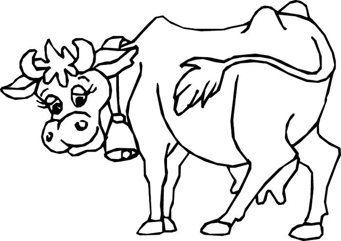 Coloring page: Cow (Animals) #13215 - Free Printable Coloring Pages