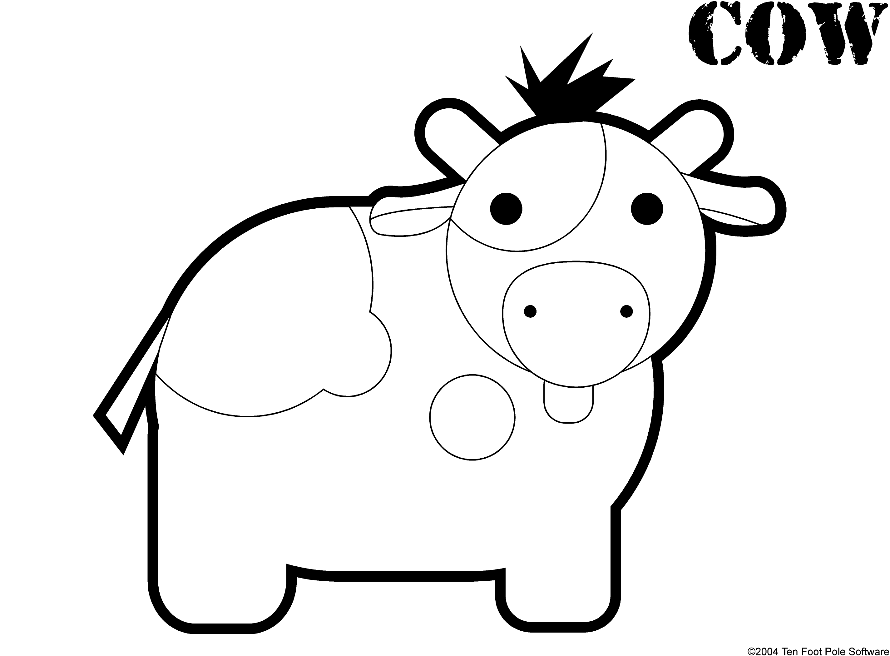 Coloring page: Cow (Animals) #13218 - Free Printable Coloring Pages