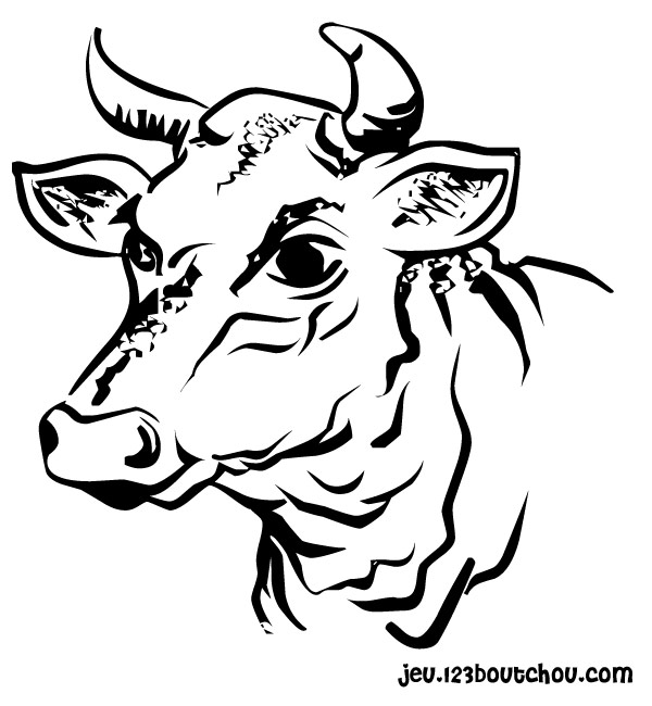Coloring page: Cow (Animals) #13249 - Free Printable Coloring Pages