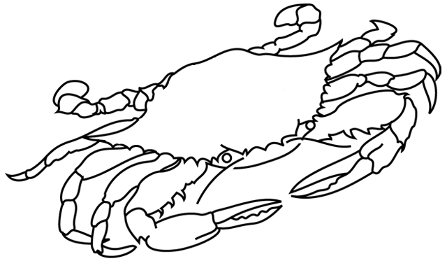 Coloring page: Crab (Animals) #4622 - Free Printable Coloring Pages