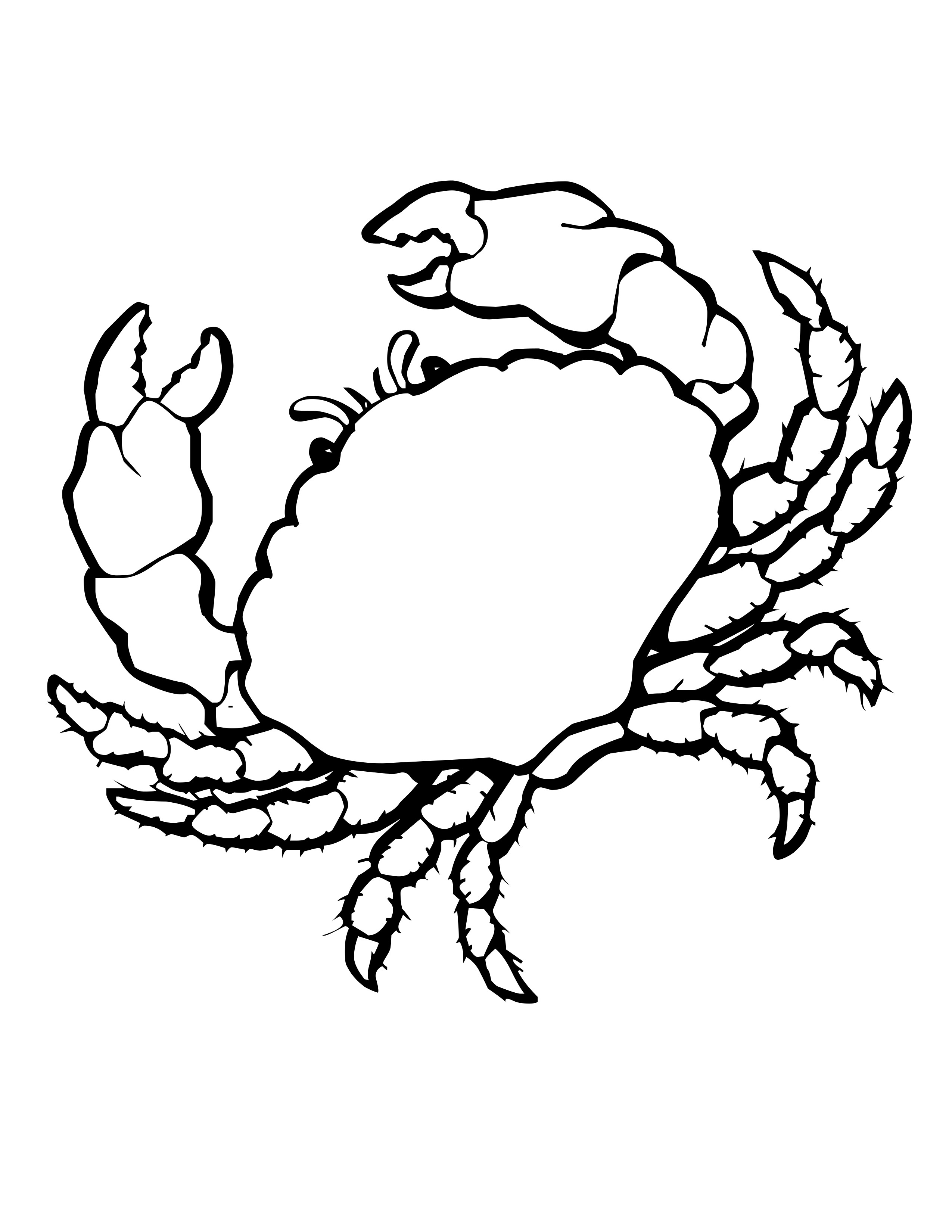 Coloring page: Crab (Animals) #4674 - Free Printable Coloring Pages