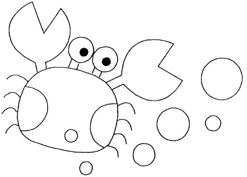 Coloring page: Crab (Animals) #4680 - Free Printable Coloring Pages