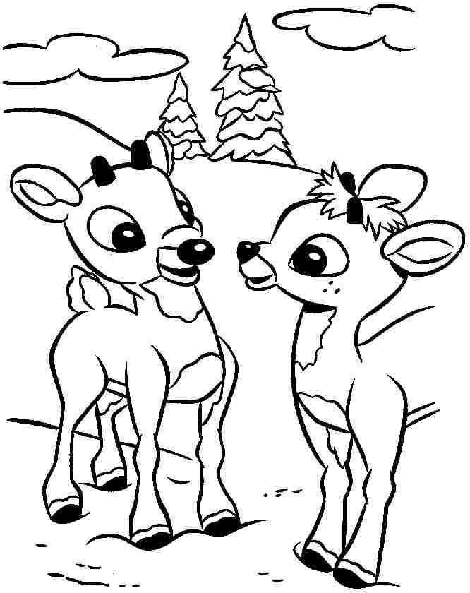 Coloring page: Deer (Animals) #2688 - Free Printable Coloring Pages