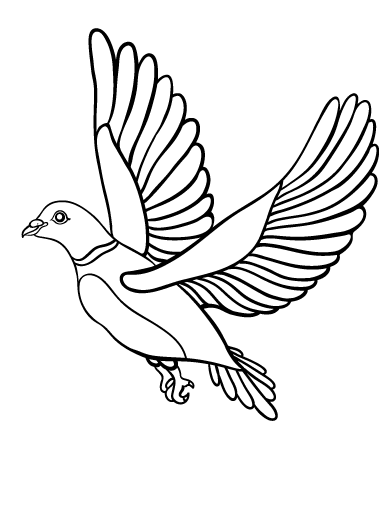 Coloring page: Dove (Animals) #3986 - Free Printable Coloring Pages