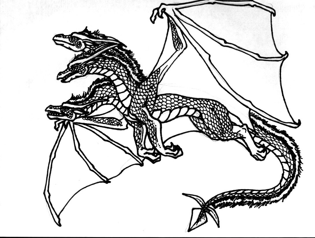 Coloring page: Dragon (Animals) #5825 - Free Printable Coloring Pages