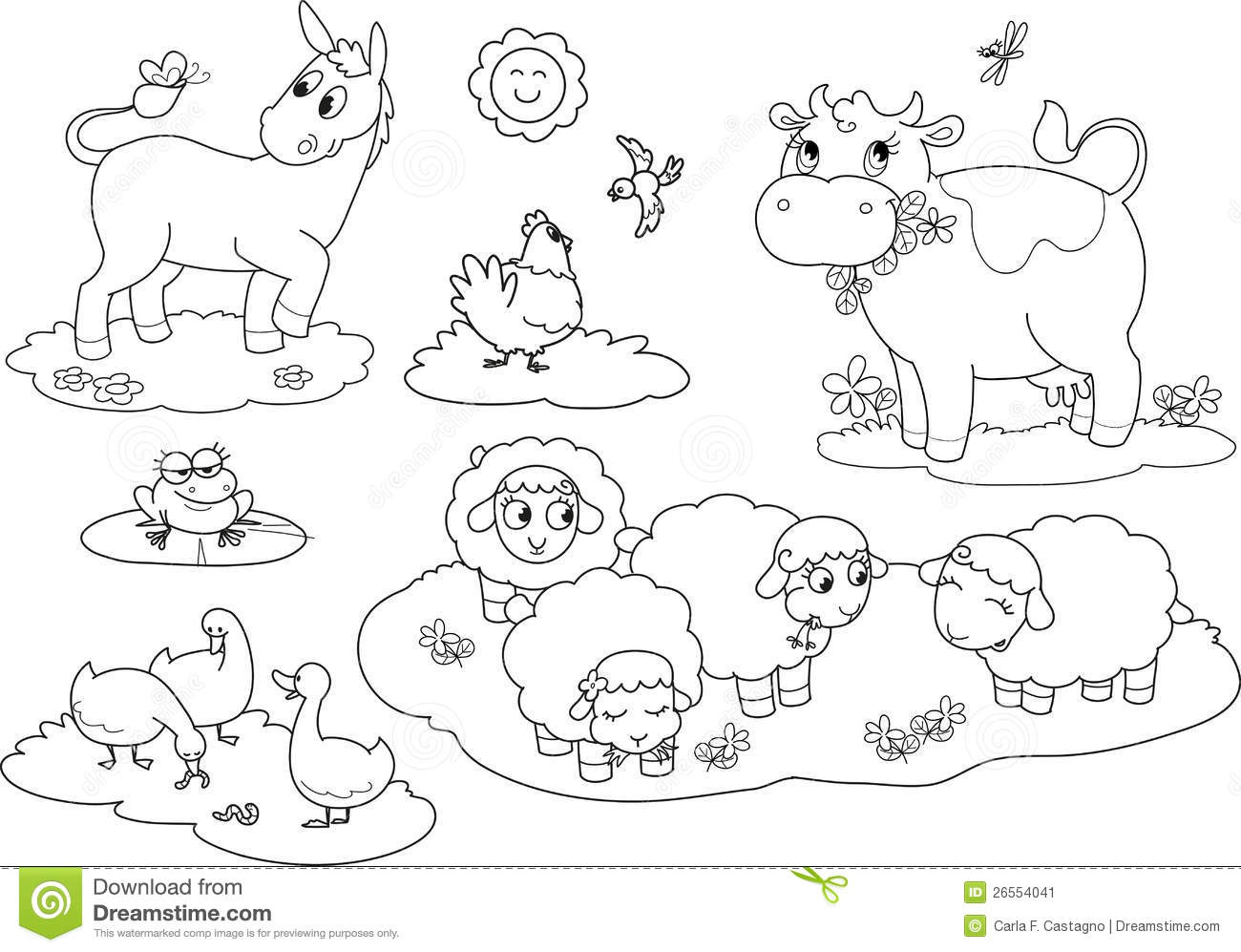 Coloring page: Farm Animals (Animals) #21428 - Free Printable Coloring Pages