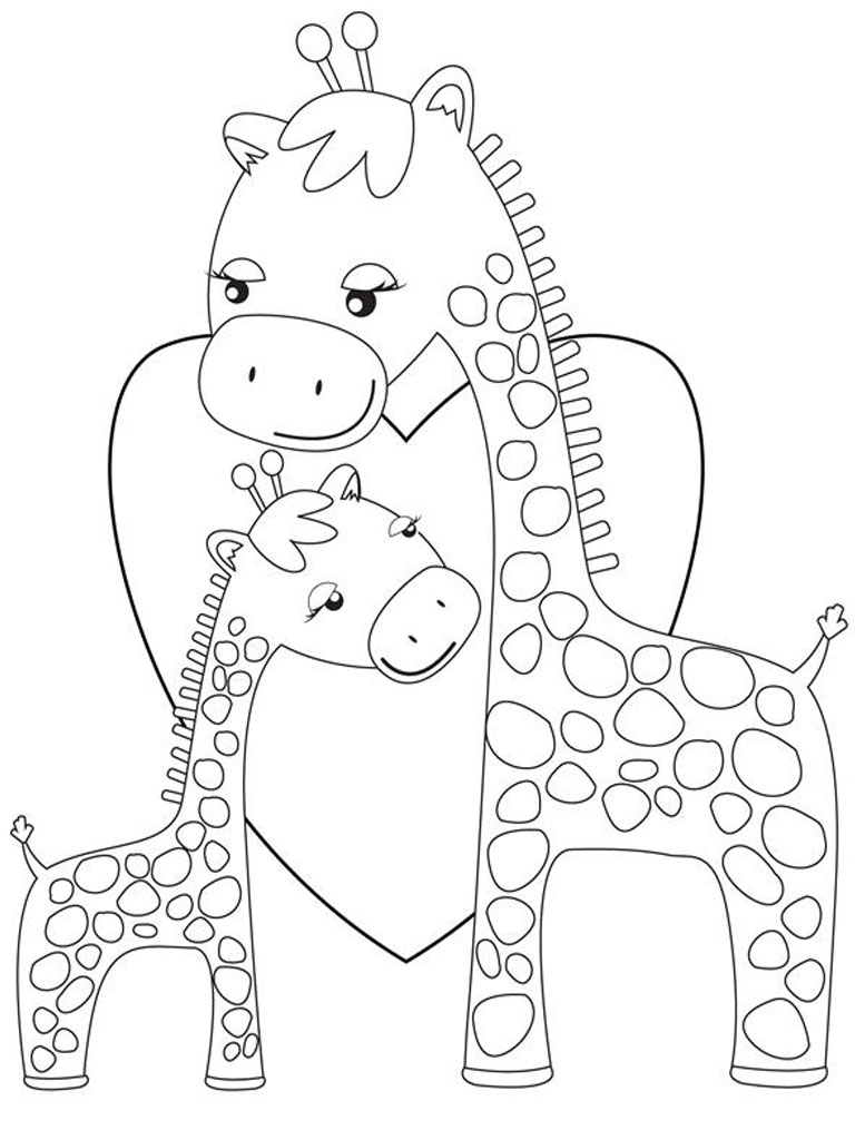 Coloring page: Giraffe (Animals) #7309 - Free Printable Coloring Pages