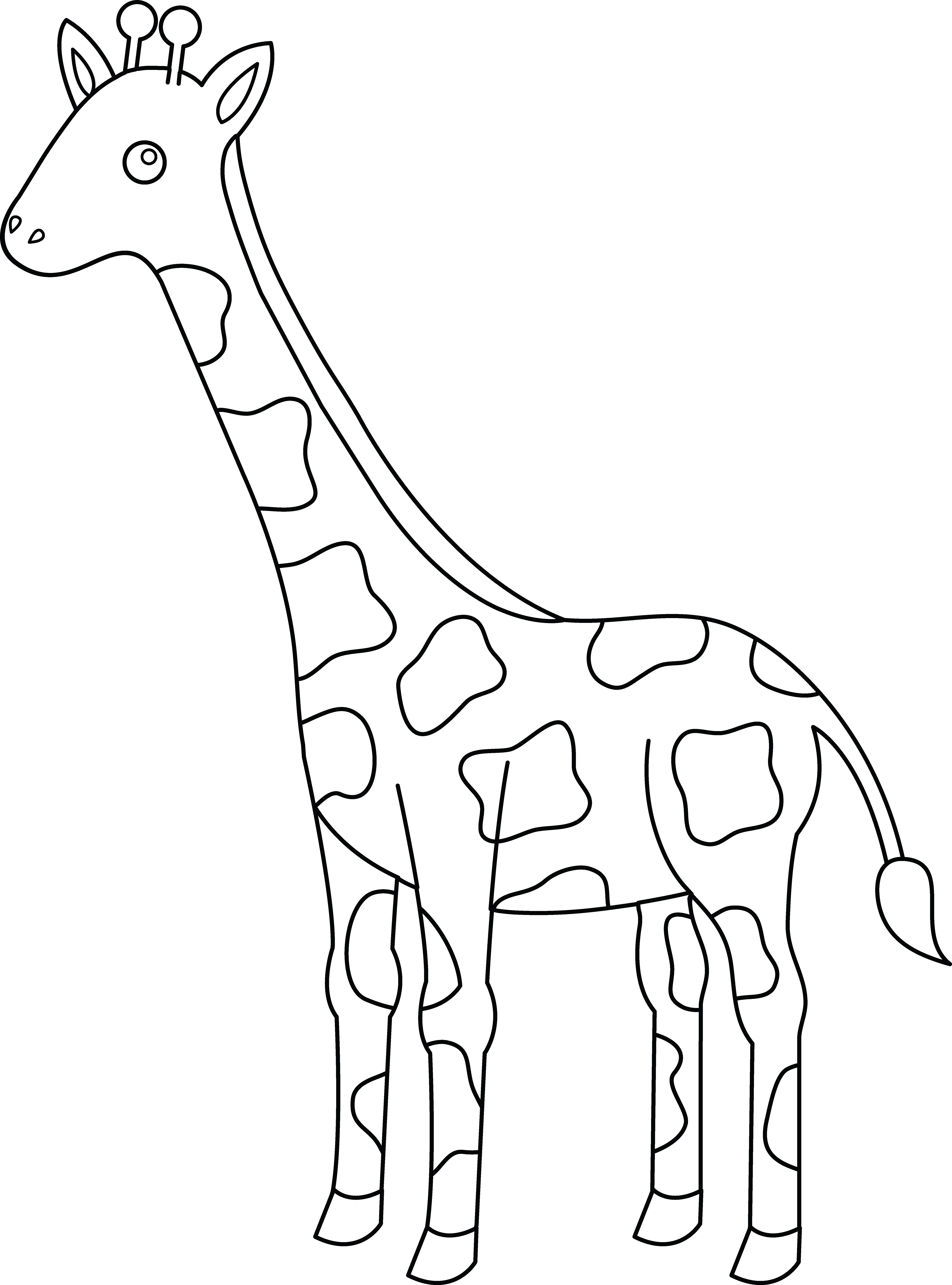 Coloring page: Giraffe (Animals) #7406 - Free Printable Coloring Pages