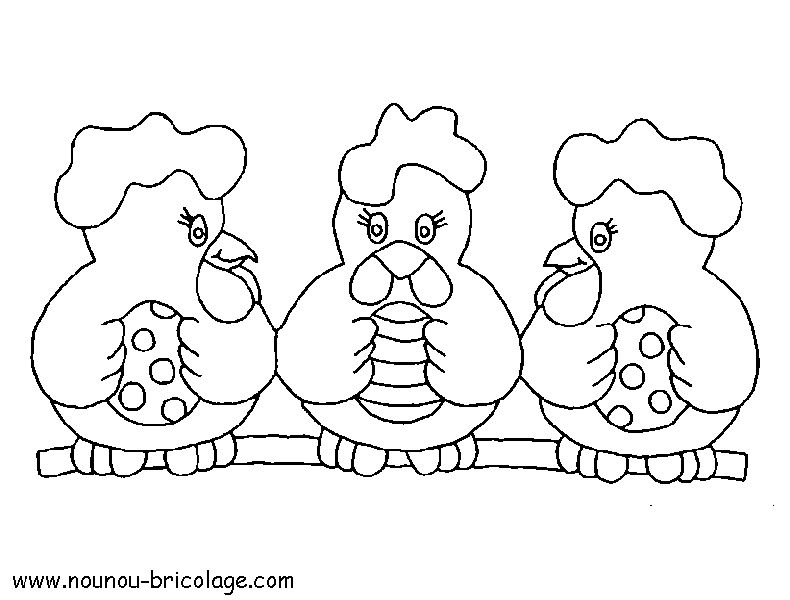Coloring page: Hen (Animals) #17472 - Free Printable Coloring Pages