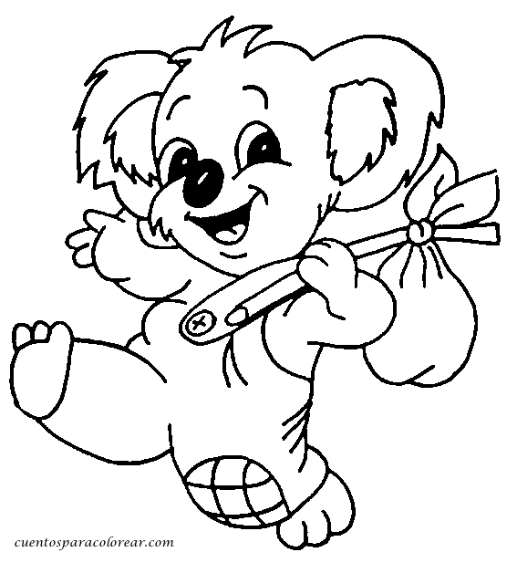 Coloring page: Koala (Animals) #9304 - Free Printable Coloring Pages