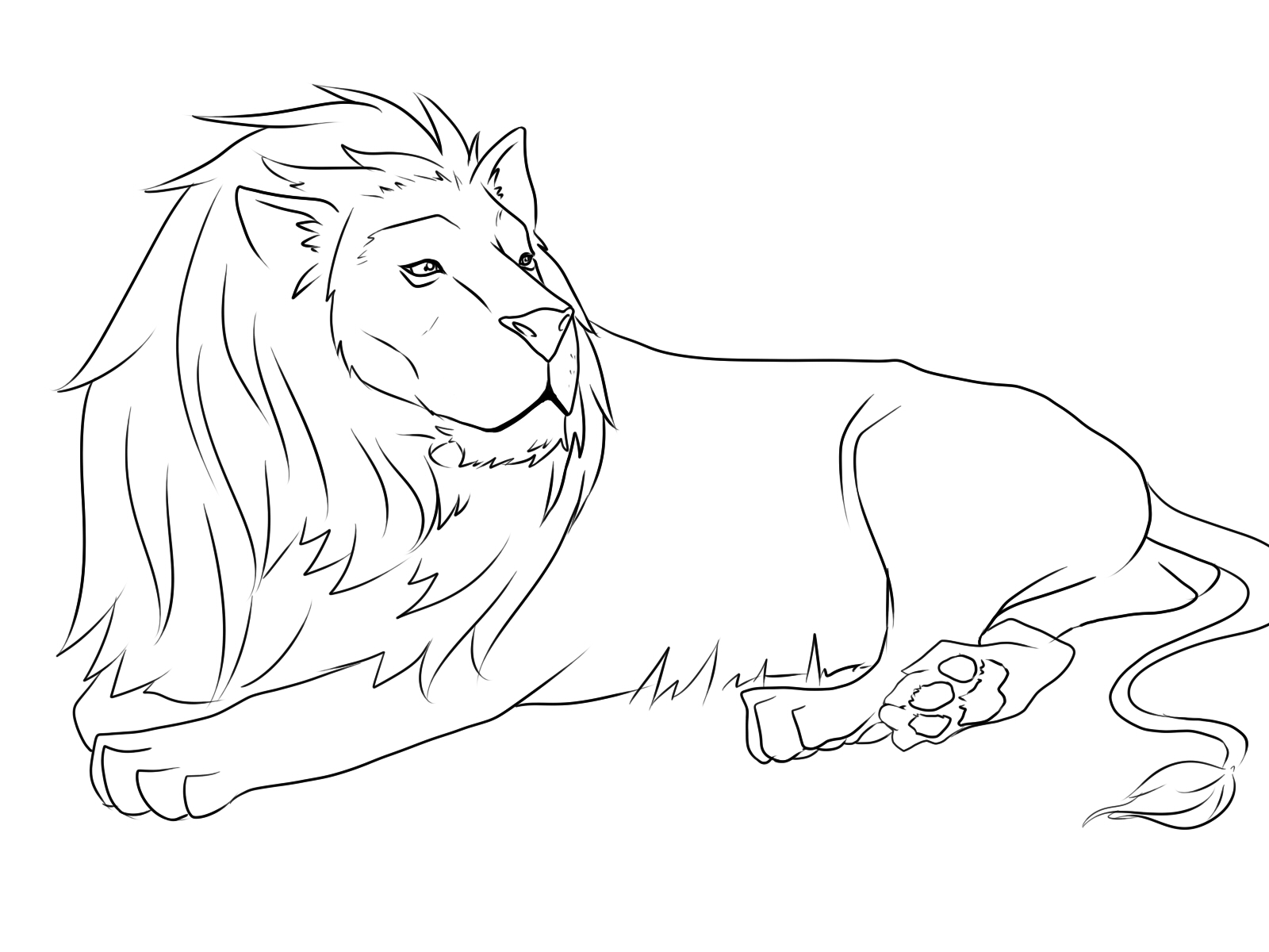 Coloring page: Lion (Animals) #10299 - Free Printable Coloring Pages