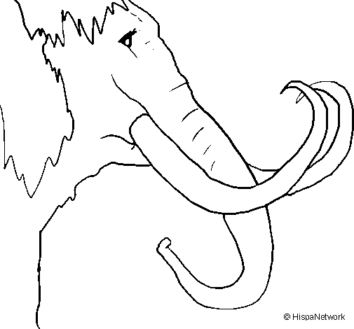 Coloring page: Mammoth (Animals) #19190 - Free Printable Coloring Pages
