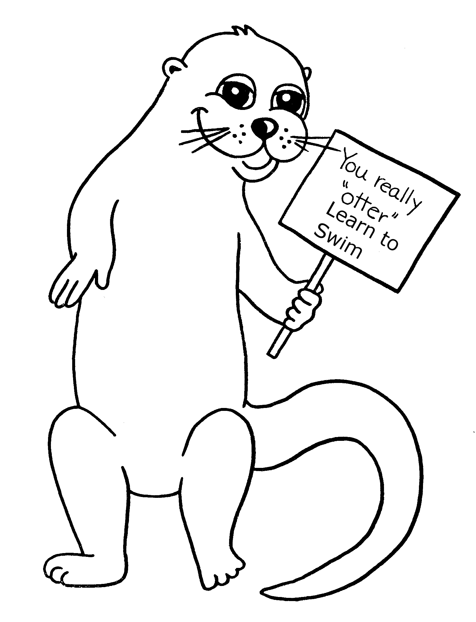 Coloring page: Otter (Animals) #10697 - Free Printable Coloring Pages