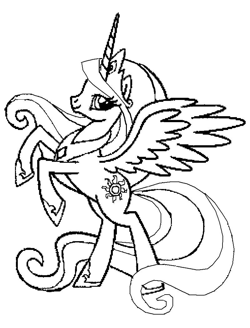 Coloring page: Pony (Animals) #17827 - Free Printable Coloring Pages