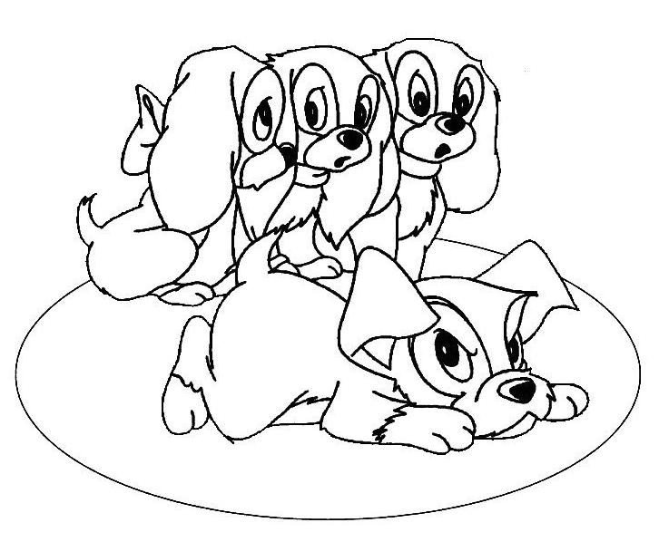 Coloring page: Puppy (Animals) #2919 - Free Printable Coloring Pages