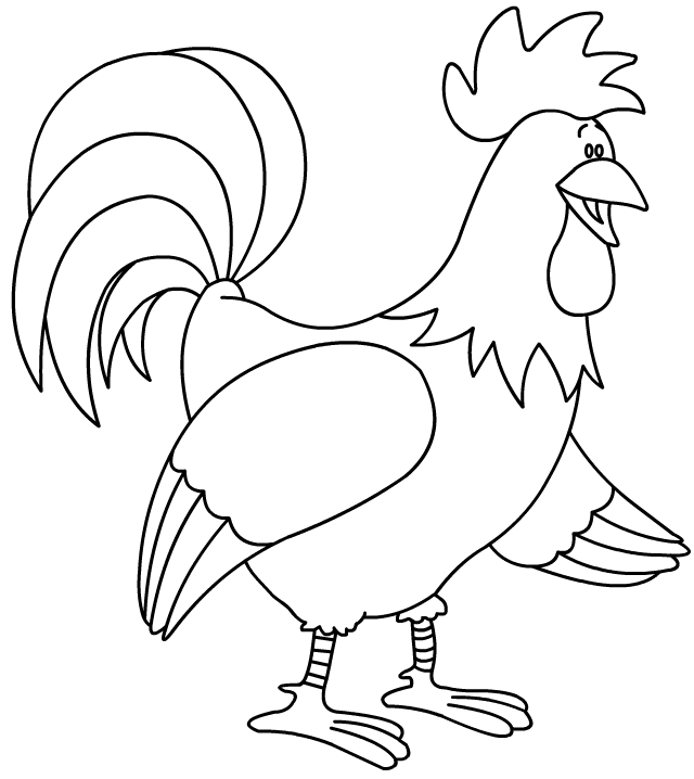 Coloring page: Rooster (Animals) #4086 - Free Printable Coloring Pages