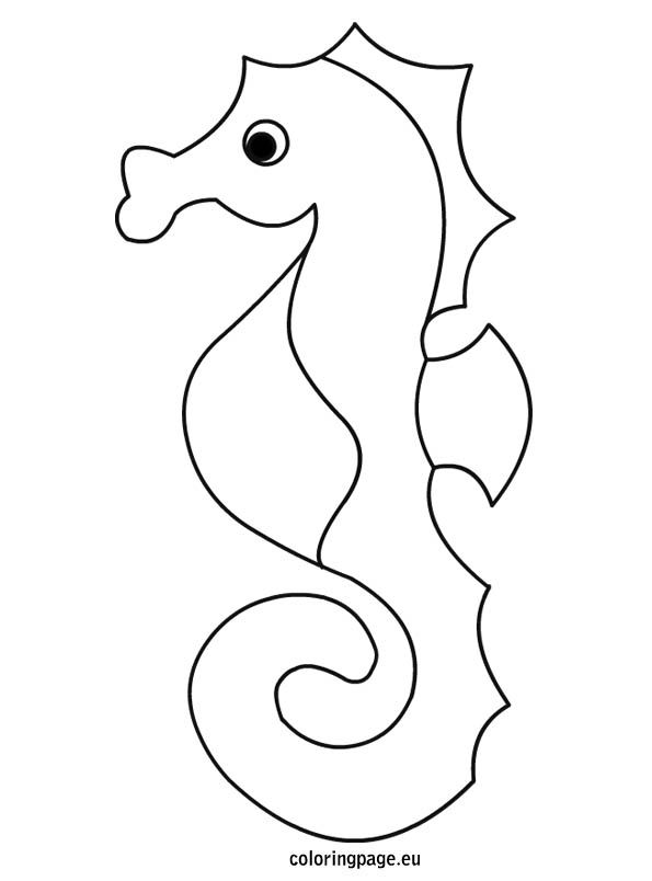 Coloring page: Seahorse (Animals) #18659 - Free Printable Coloring Pages