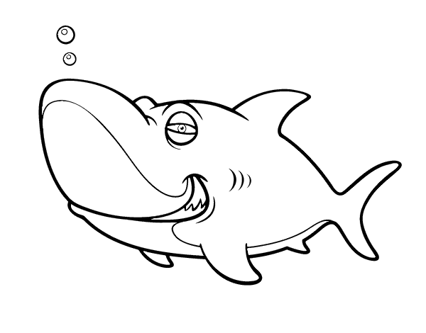 Coloring page: Shark (Animals) #14794 - Free Printable Coloring Pages