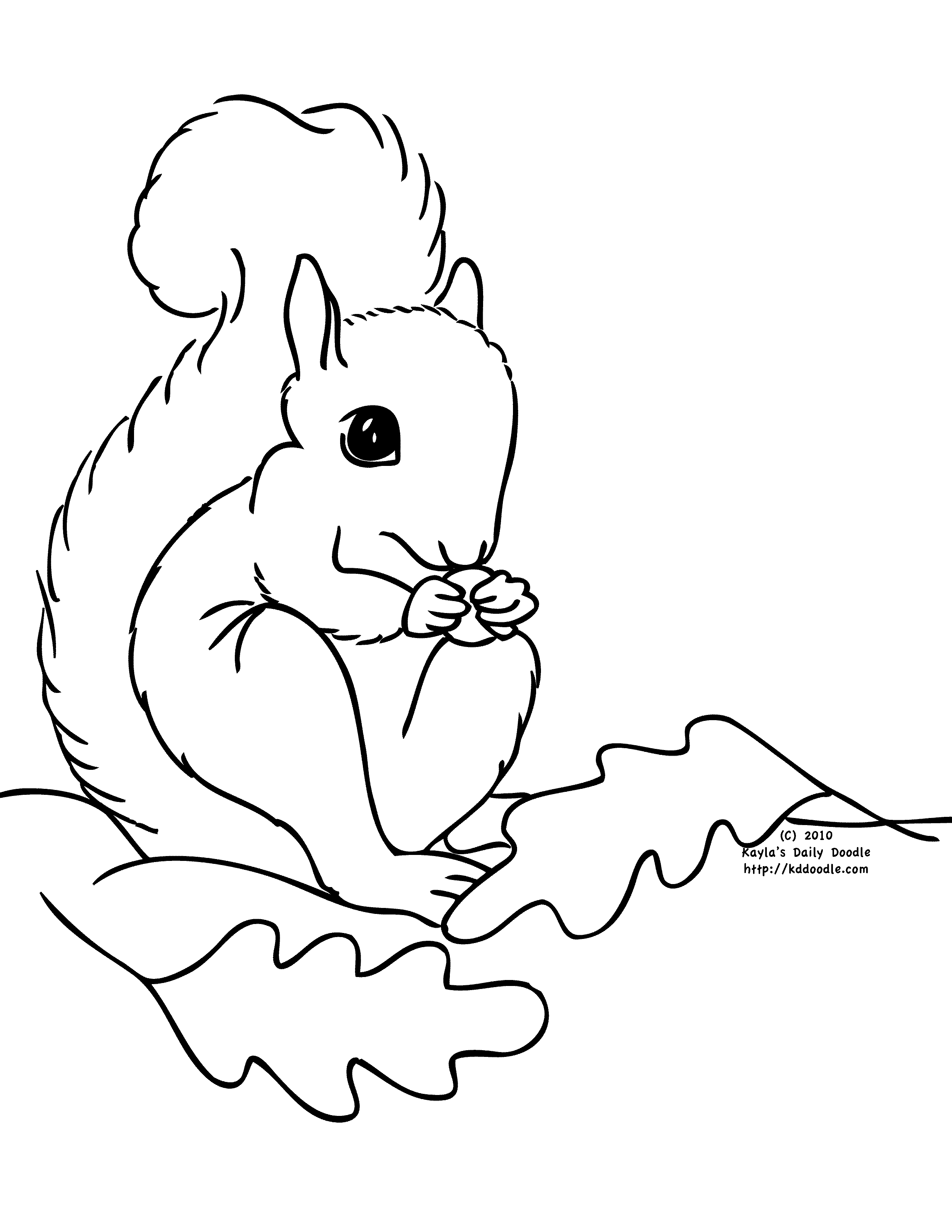 Coloring page: Squirrel (Animals) #6248 - Free Printable Coloring Pages