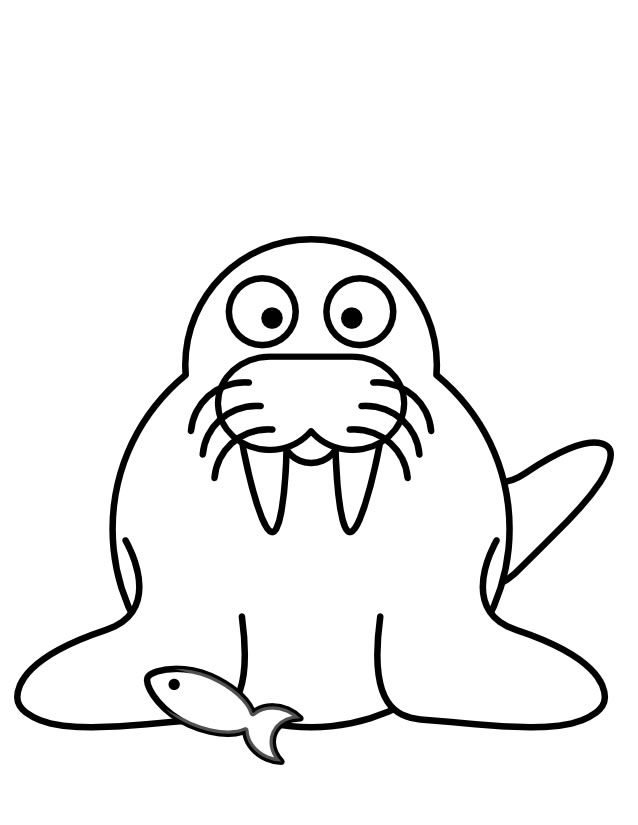 Coloring page: Walrus (Animals) #16564 - Free Printable Coloring Pages