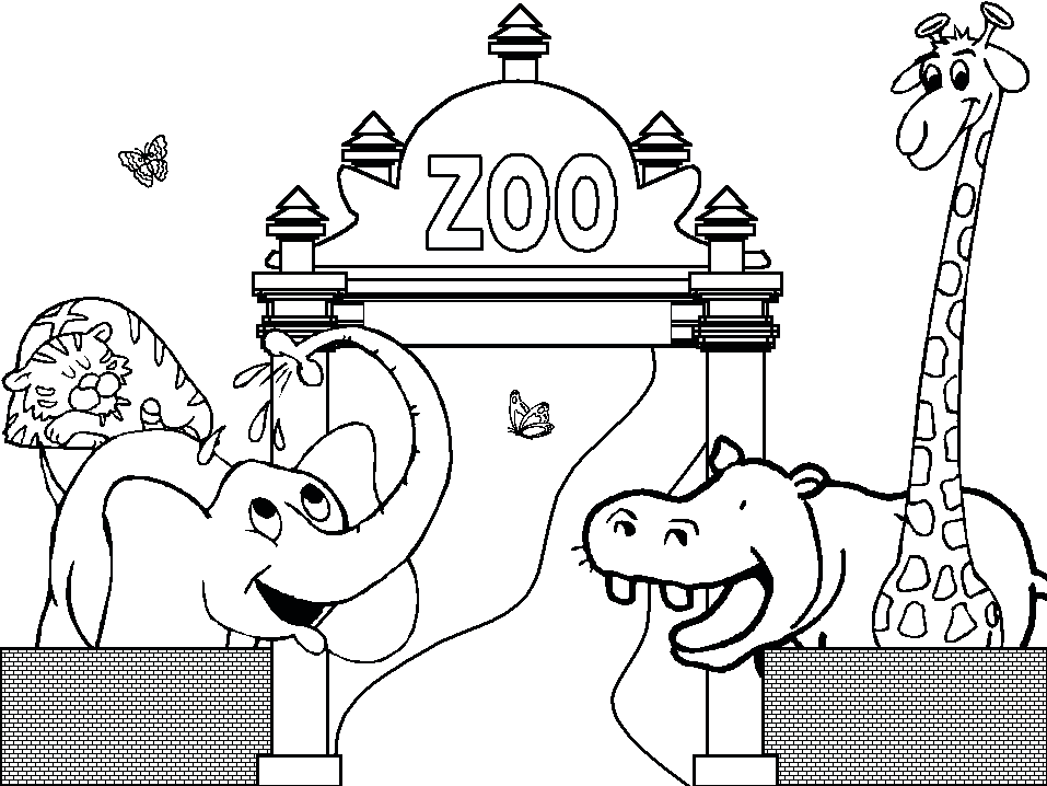 Coloring page: Zoo (Animals) #12647 - Free Printable Coloring Pages