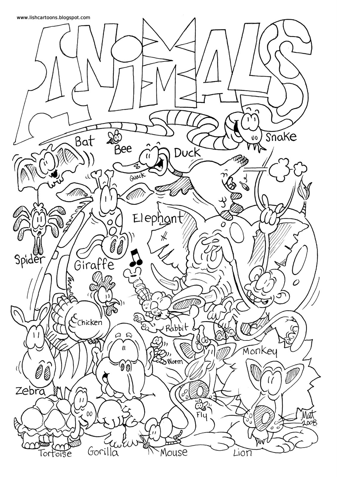 Coloring page: Zoo (Animals) #12740 - Free Printable Coloring Pages