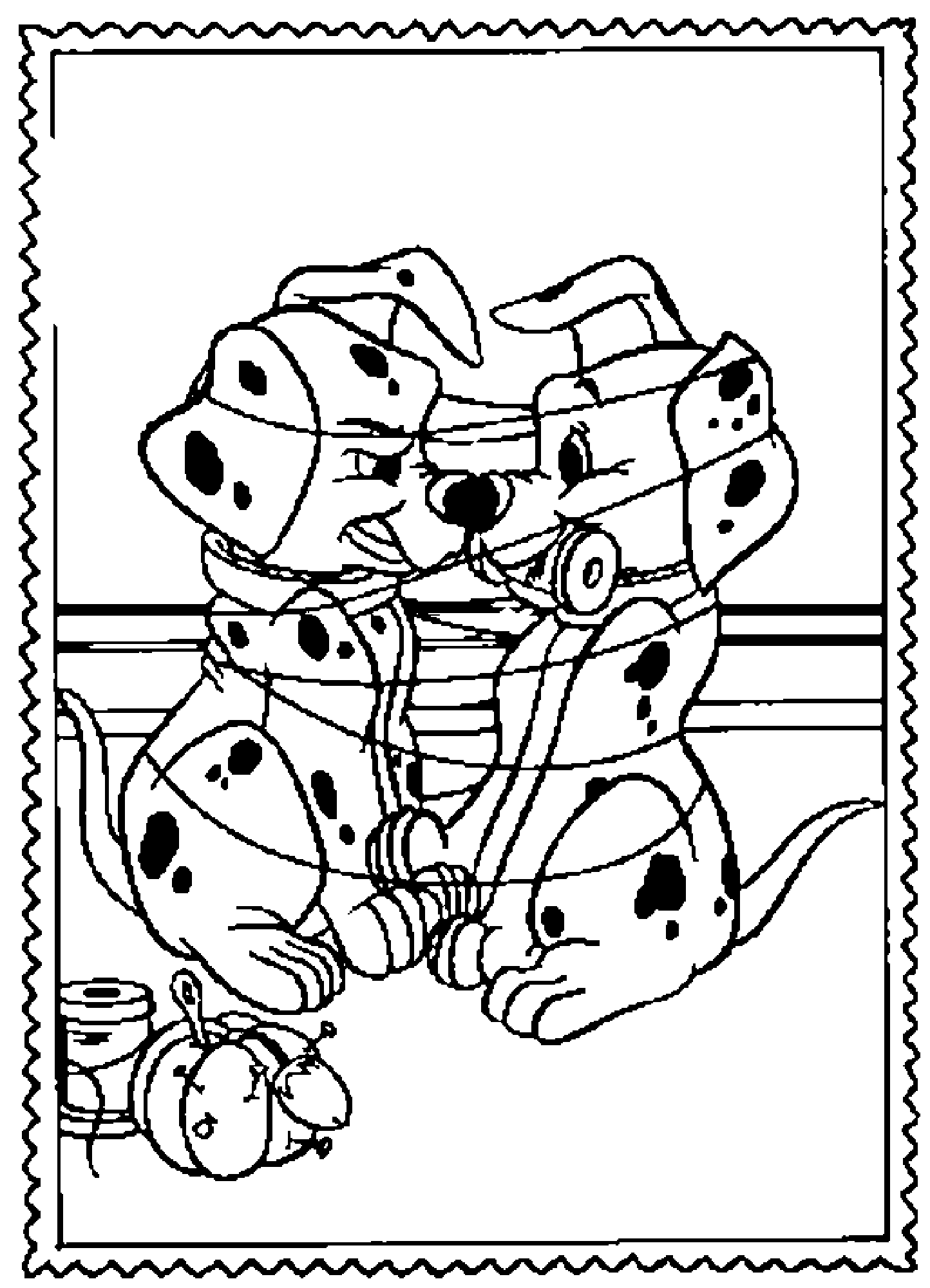 Coloring page: 101 Dalmatians (Animation Movies) #129209 - Free Printable Coloring Pages