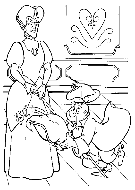 Coloring page: Cinderella (Animation Movies) #129663 - Free Printable Coloring Pages