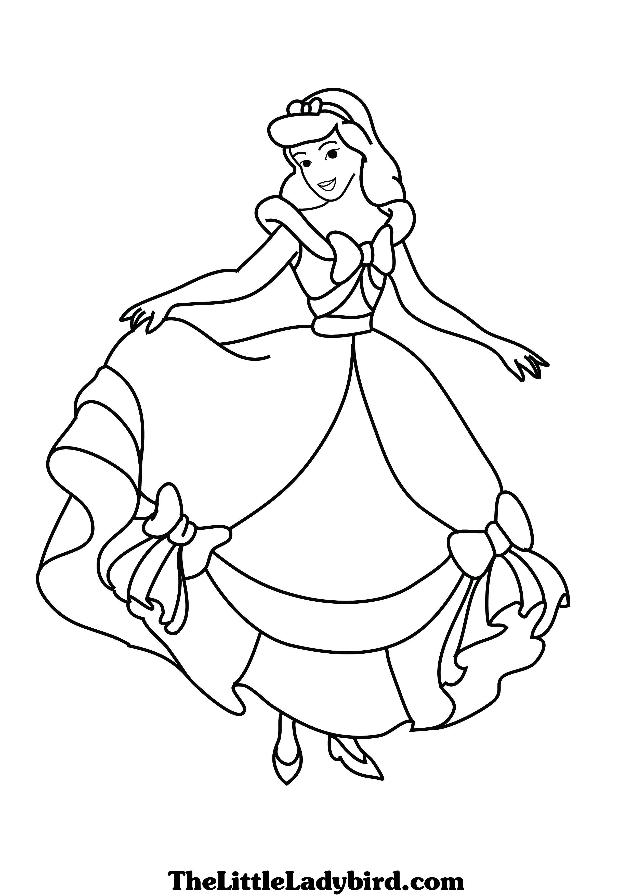 Coloring page: Cinderella (Animation Movies) #129709 - Free Printable Coloring Pages