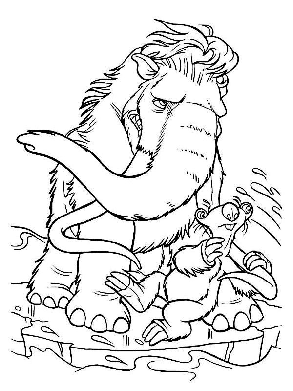 Coloring page: Ice Age (Animation Movies) #71547 - Free Printable Coloring Pages