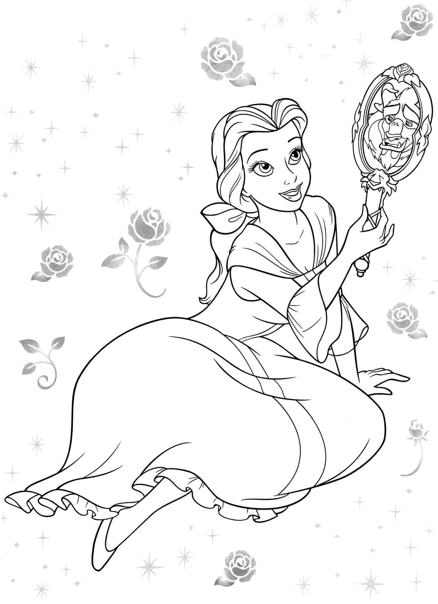 Coloring page: The Beauty and the Beast (Animation Movies) #131055 - Free Printable Coloring Pages