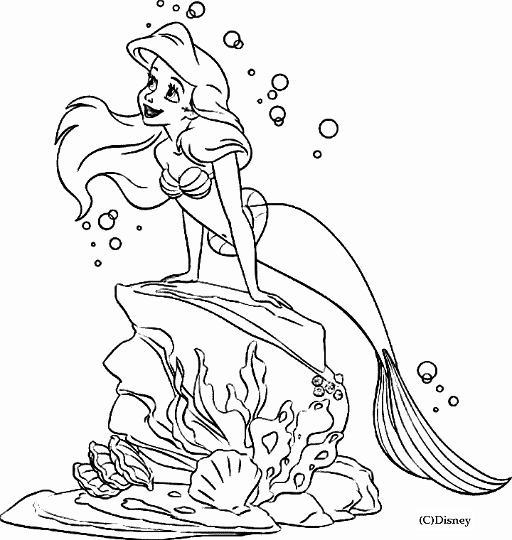 Coloring page: The Little Mermaid (Animation Movies) #127338 - Free Printable Coloring Pages