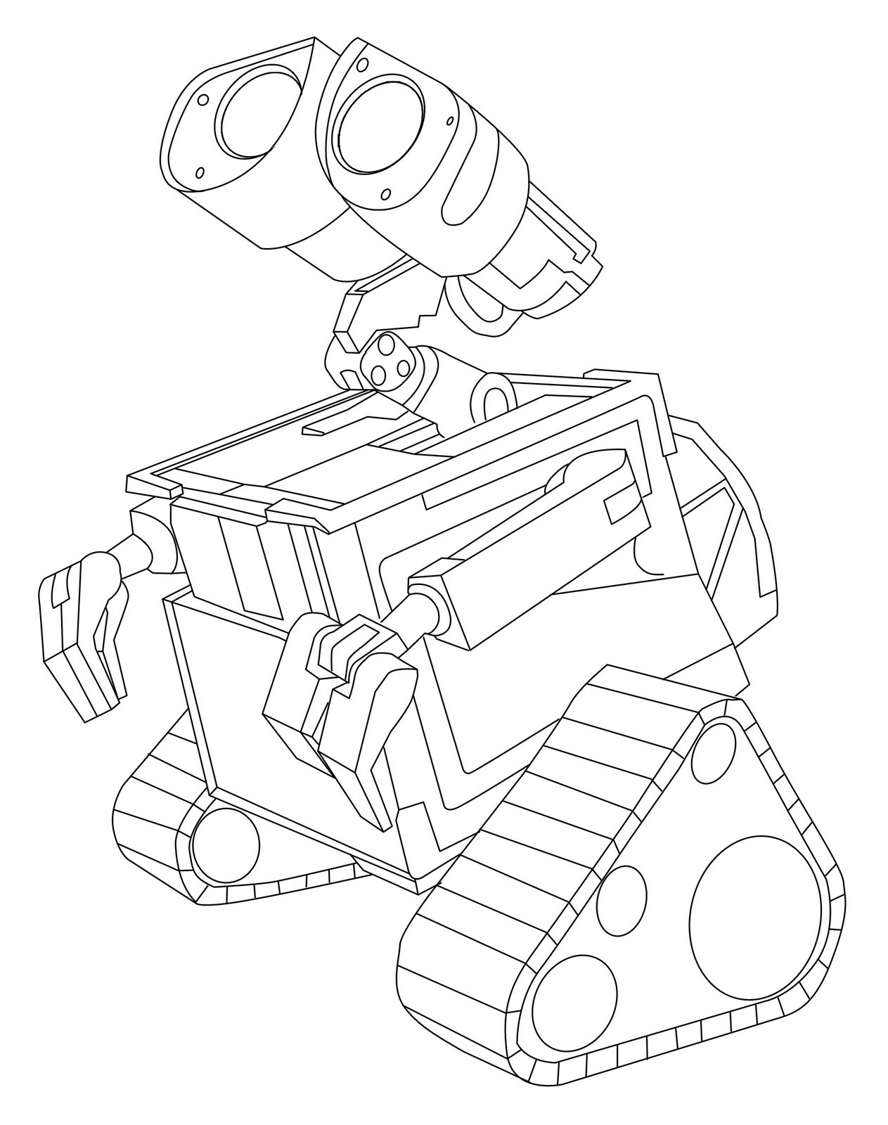 Coloring page: Wall-E (Animation Movies) #131992 - Free Printable Coloring Pages