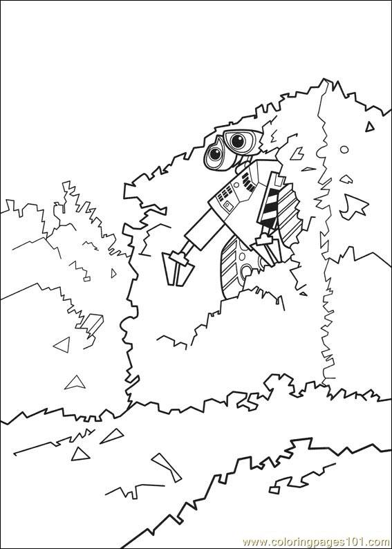 Coloring page: Wall-E (Animation Movies) #132207 - Free Printable Coloring Pages