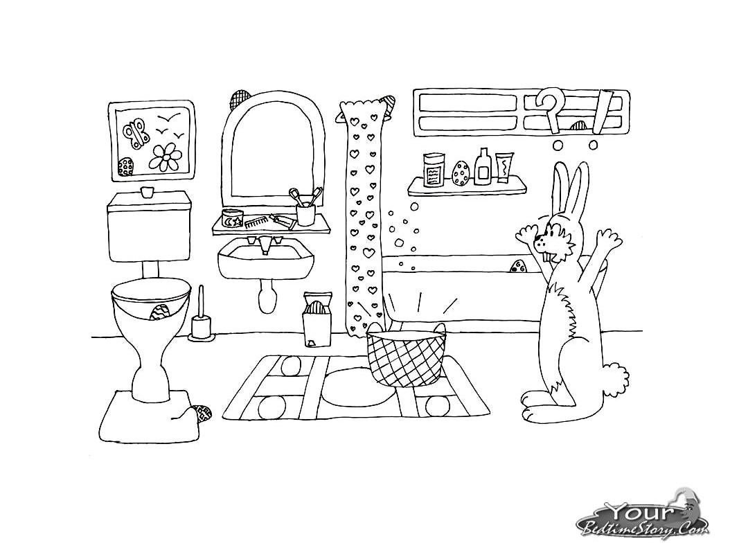 Coloring page: Bathroom (Buildings and Architecture) #61745 - Free Printable Coloring Pages
